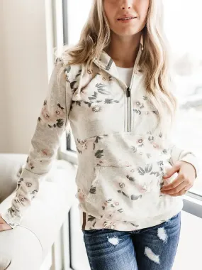 Ampersand Head Over Heels Halfzip Sweatshirt