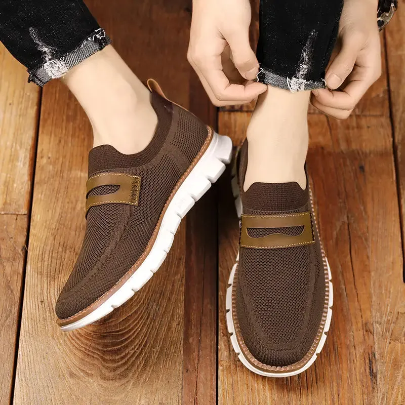 Bellkmart Slip On Mesh Breathable Sneakers - Brown