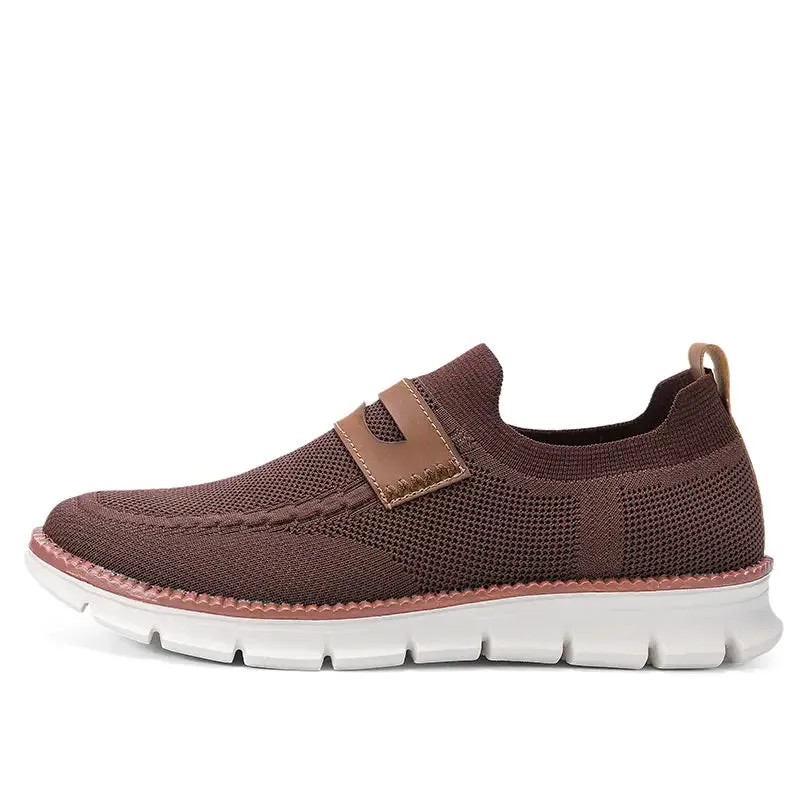 Bellkmart Slip On Mesh Breathable Sneakers - Brown