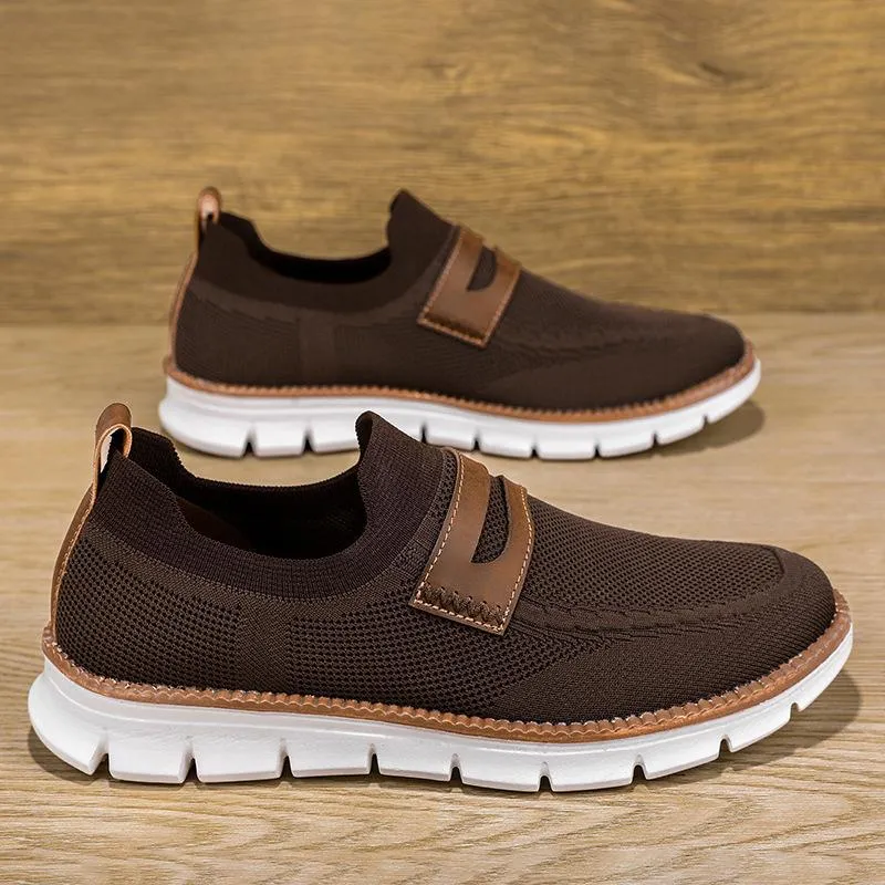 Bellkmart Slip On Mesh Breathable Sneakers - Brown