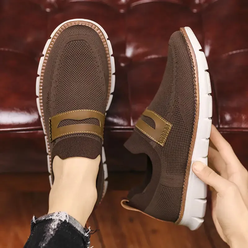 Bellkmart Slip On Mesh Breathable Sneakers - Brown