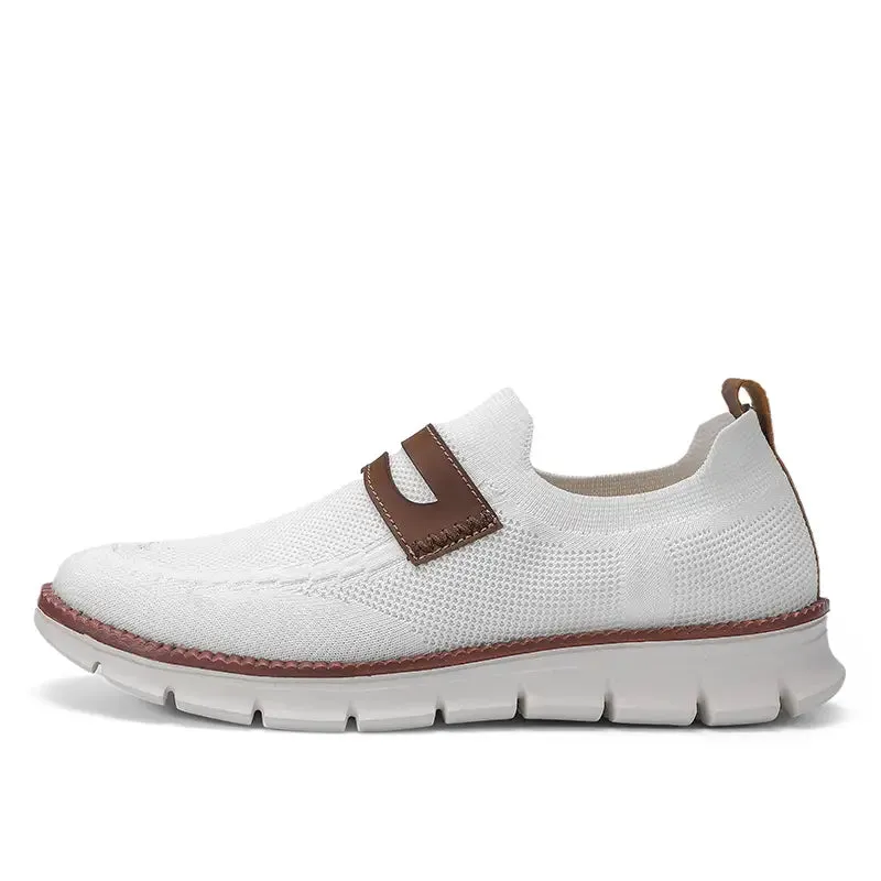 Bellkmart Slip On Mesh Breathable Sneakers - White
