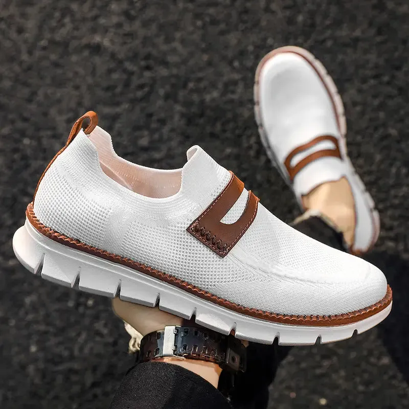 Bellkmart Slip On Mesh Breathable Sneakers - White