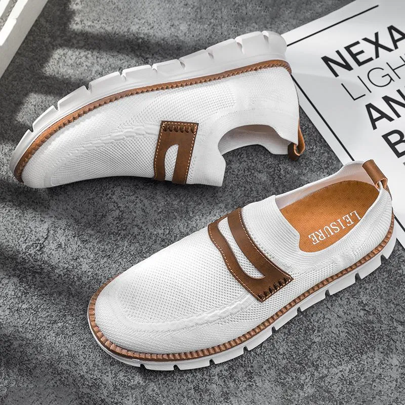 Bellkmart Slip On Mesh Breathable Sneakers - White