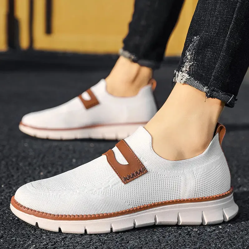 Bellkmart Slip On Mesh Breathable Sneakers - White