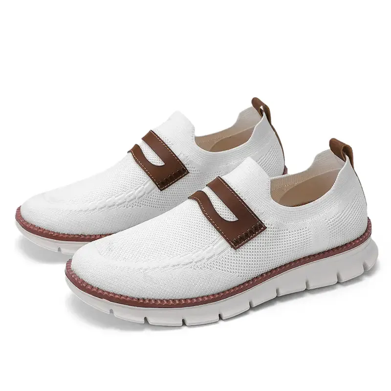 Bellkmart Slip On Mesh Breathable Sneakers - White