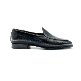Berwick Belgian Loafer, Deer Leather - Black