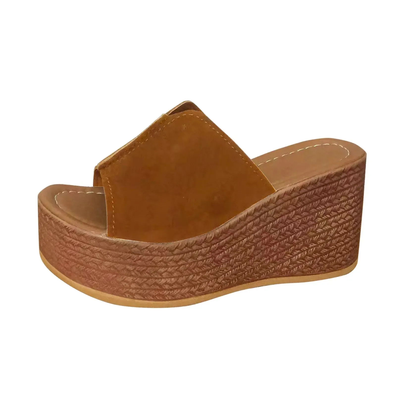 Brown Wedge Sandals