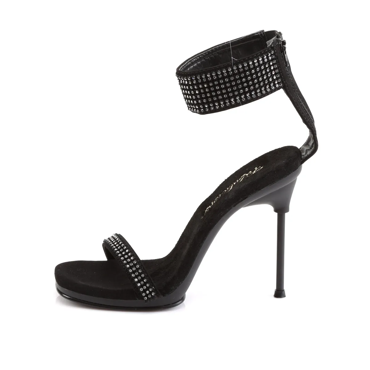 CHIC-40 Rhinestone Ankle Strap Sandals Heels