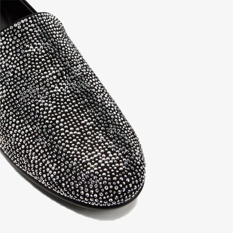 Dazzling Crystal Loafers