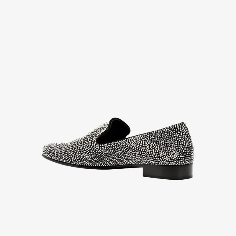 Dazzling Crystal Loafers