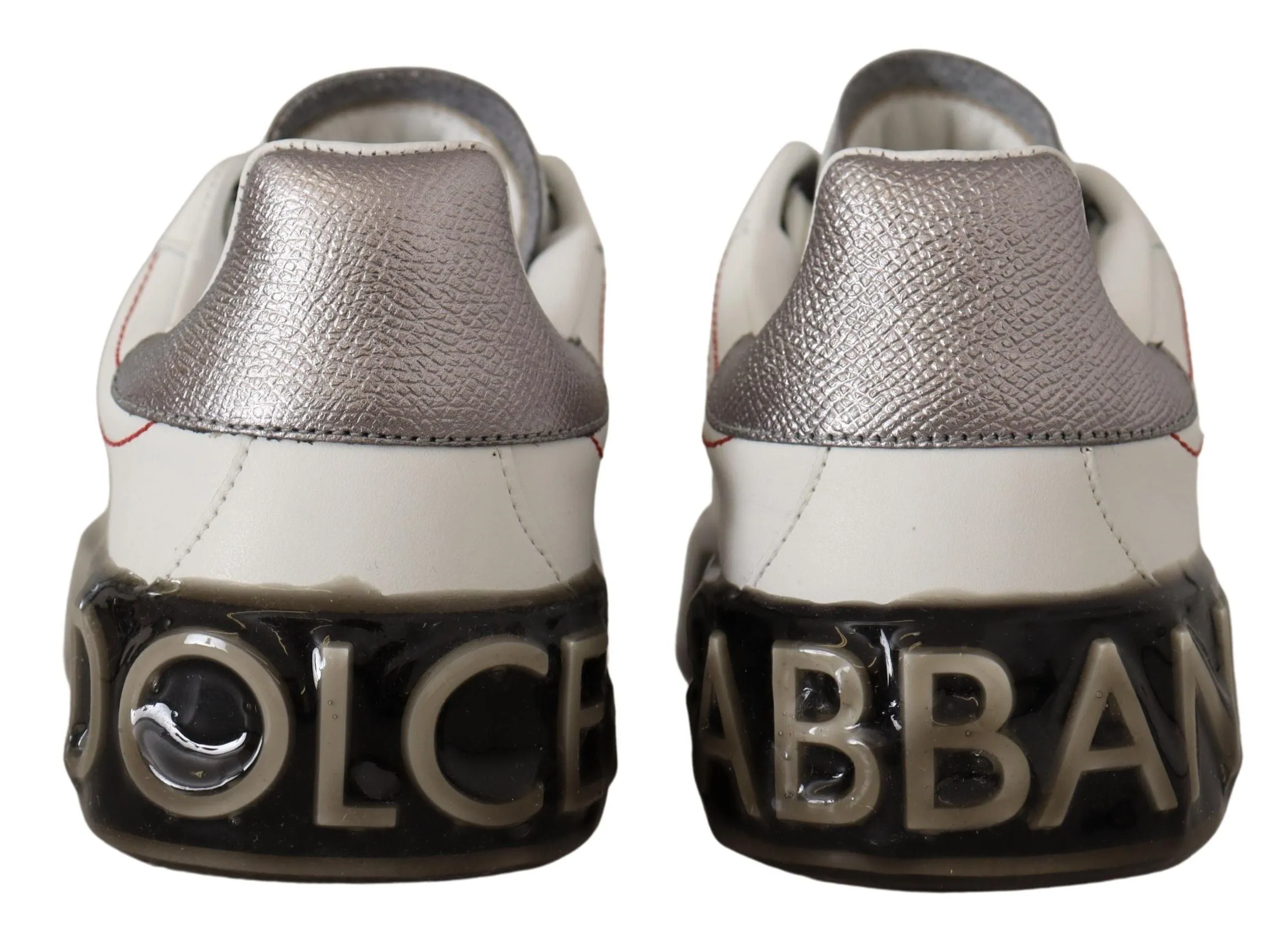 Dolce & Gabbana Elegant White Leather Sneakers