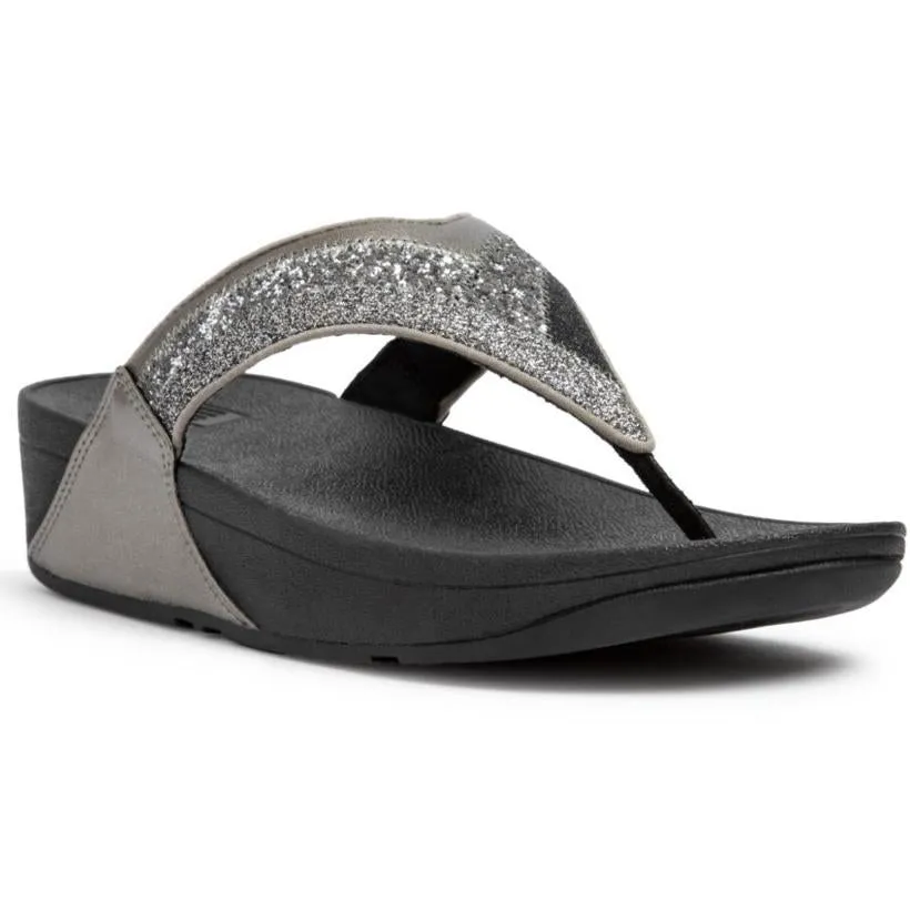 Fitflop LULU GLITTER-PATCHWORK TOE-POST SANDALS