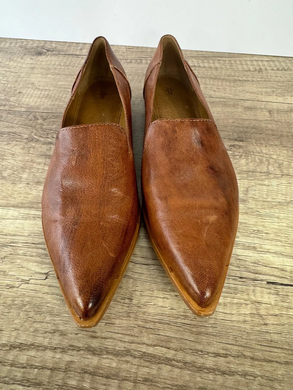 FRYE KENZIE VENETIAN LOAFERS COGNAC