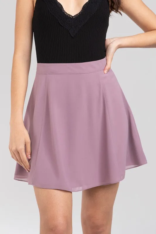 Give Us The Love Flare Mini Skirt