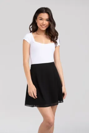 Give Us The Love Flare Mini Skirt