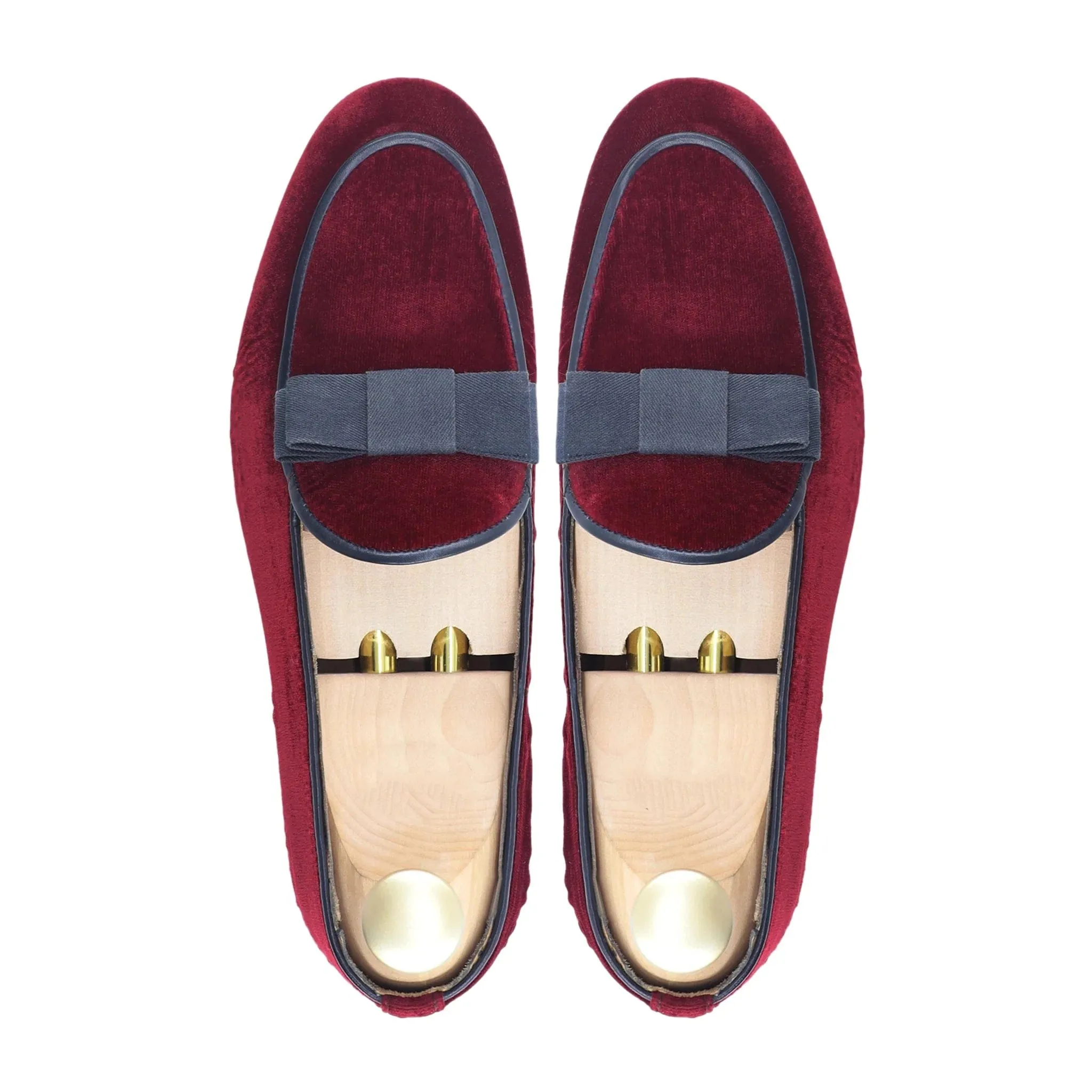 Handmade Custom Mehroon Suede Leather Mens Loafers