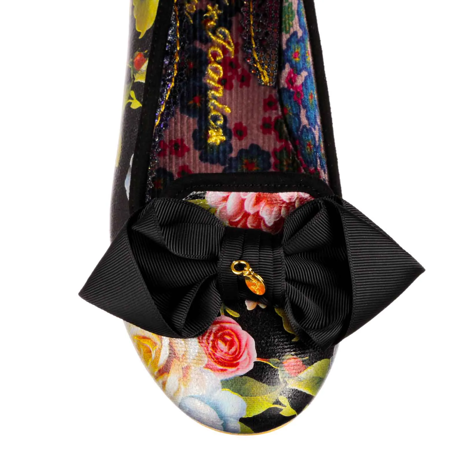 Irregular Choice Womens Race Day Flats - Black