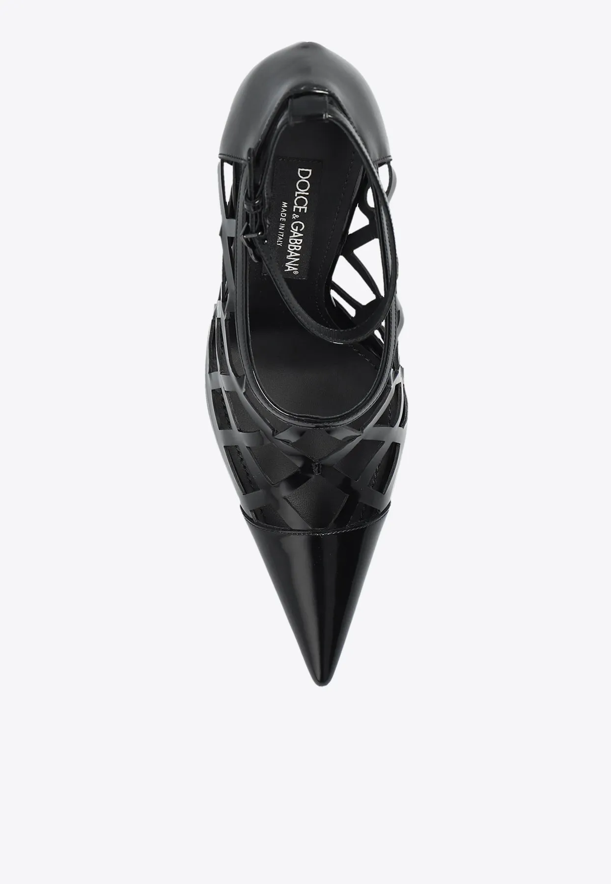 Lollo 105 Polished Leather Pumps
