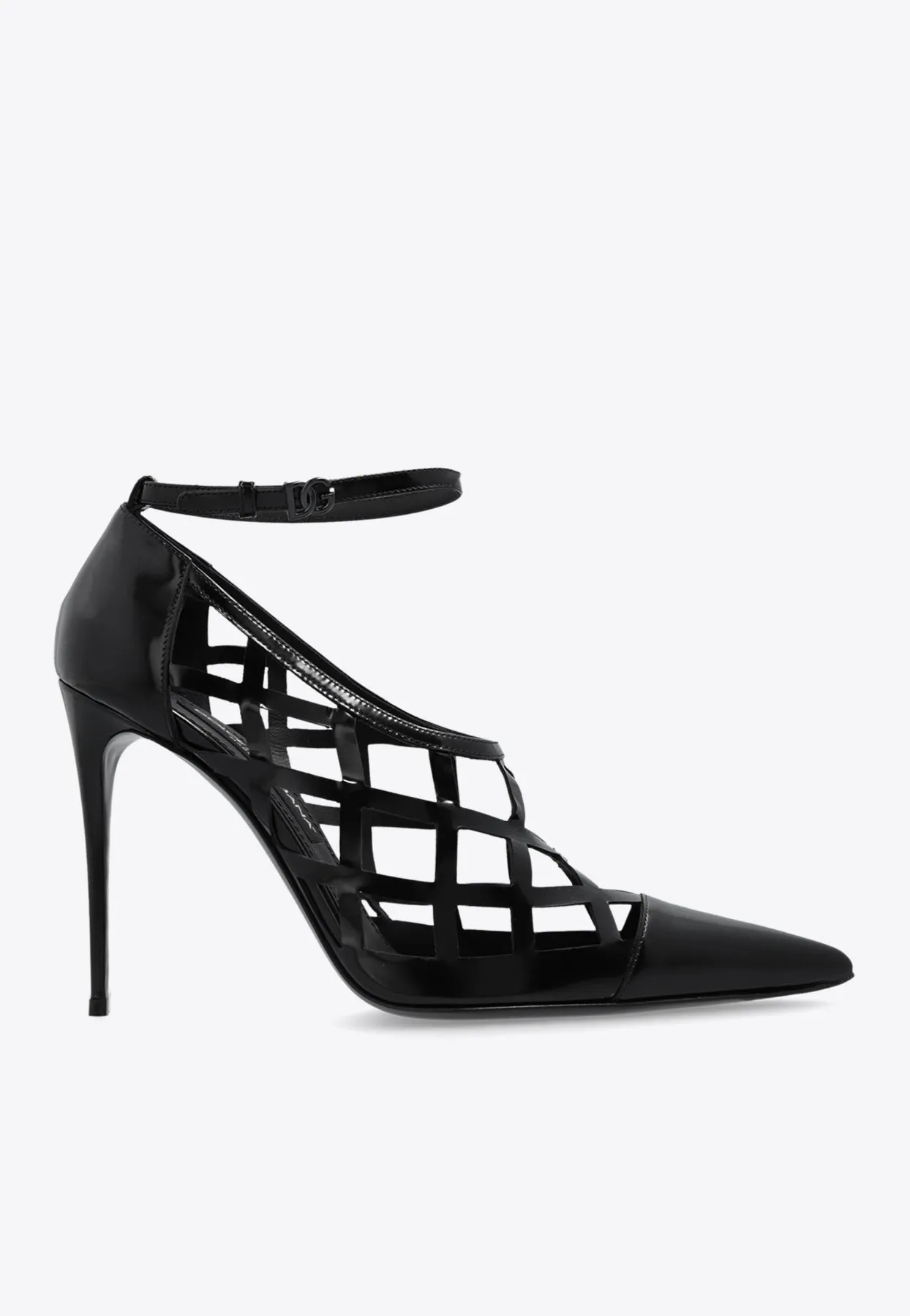 Lollo 105 Polished Leather Pumps