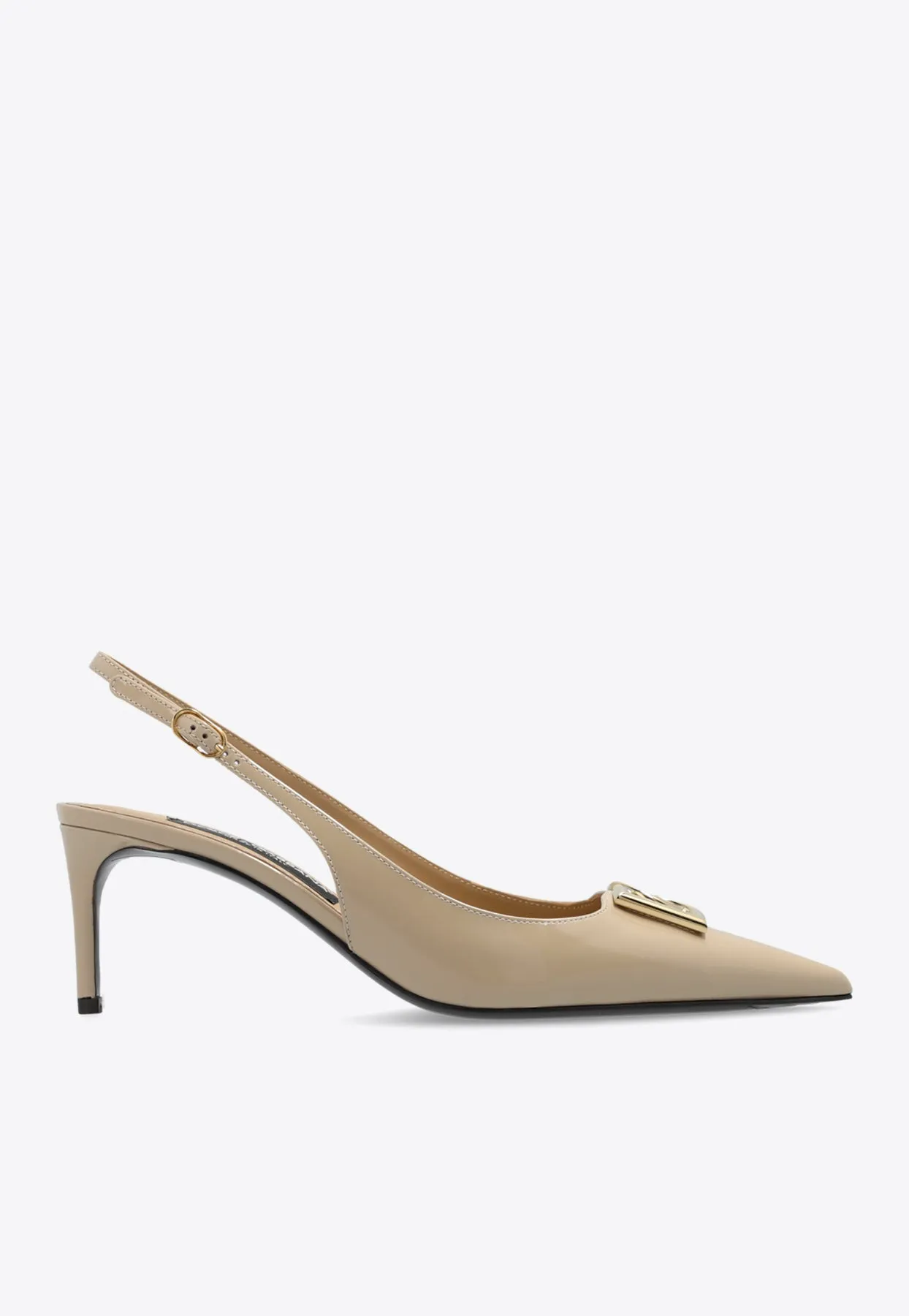 Lollo 60 Polished Calfskin Slingback Pumps