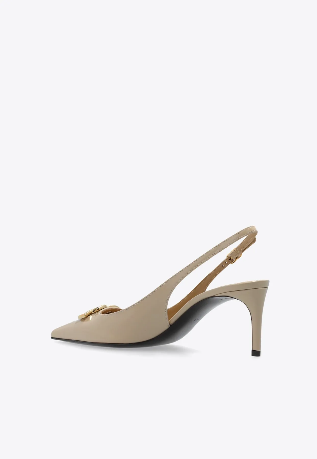 Lollo 60 Polished Calfskin Slingback Pumps