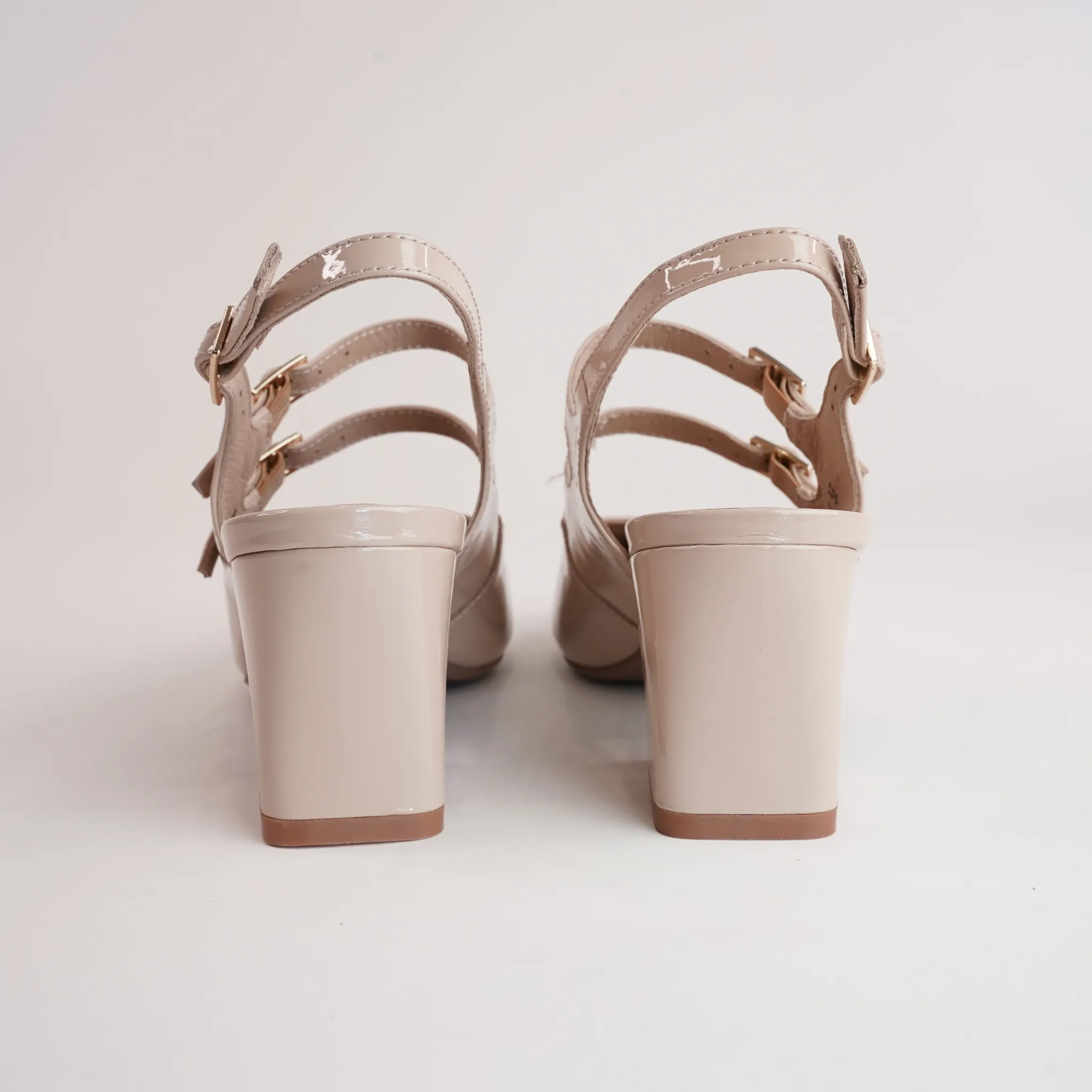 Maisha Cafe Patent Leather Heels