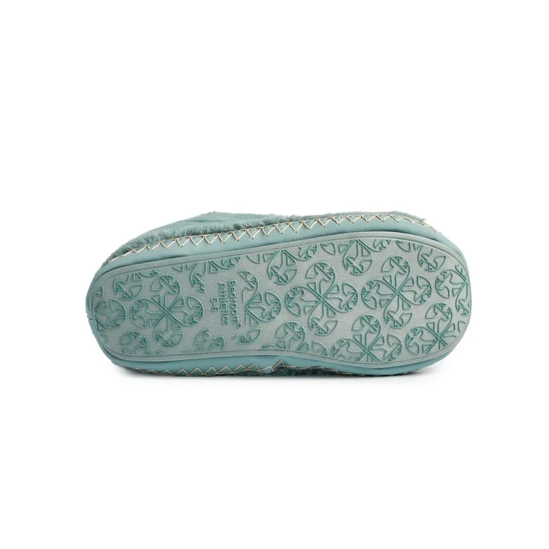 Marilyn - Classic Faux Fur Slipper Boot - Seafoam