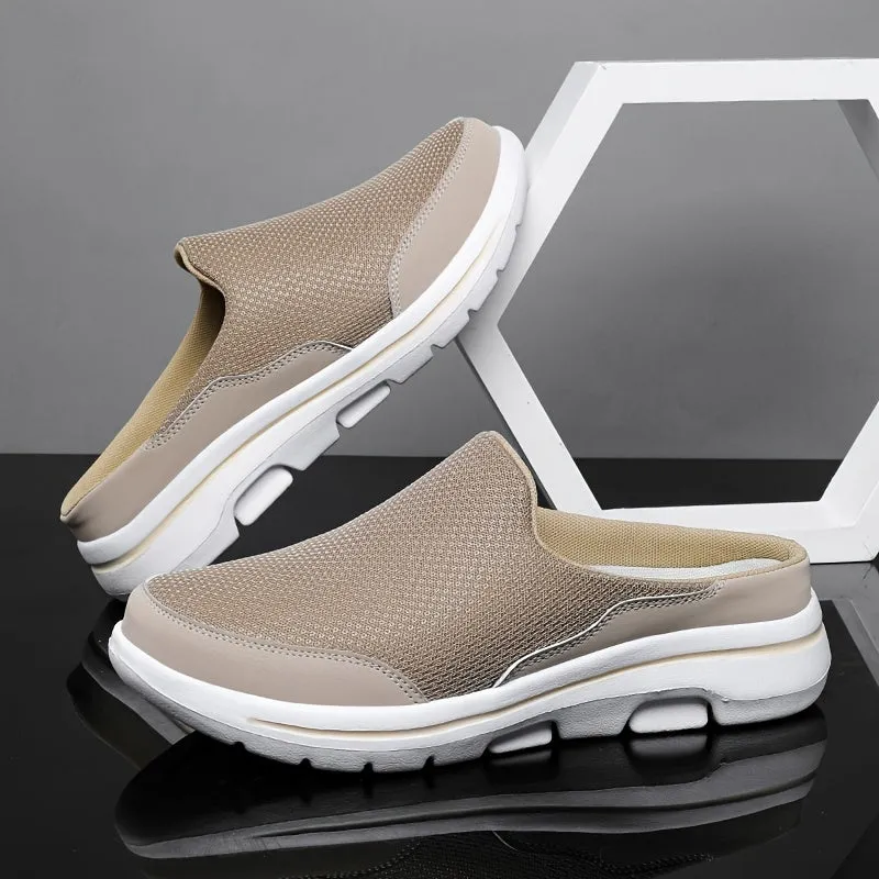 Men's Breathable Comfortable Footwear Summer Loafer Platform Slippers Casual Shoes