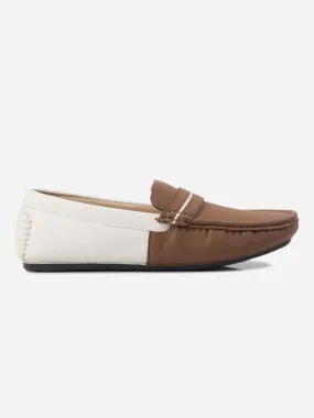 Men's Tan White Multi Color Loafer (IX4106)