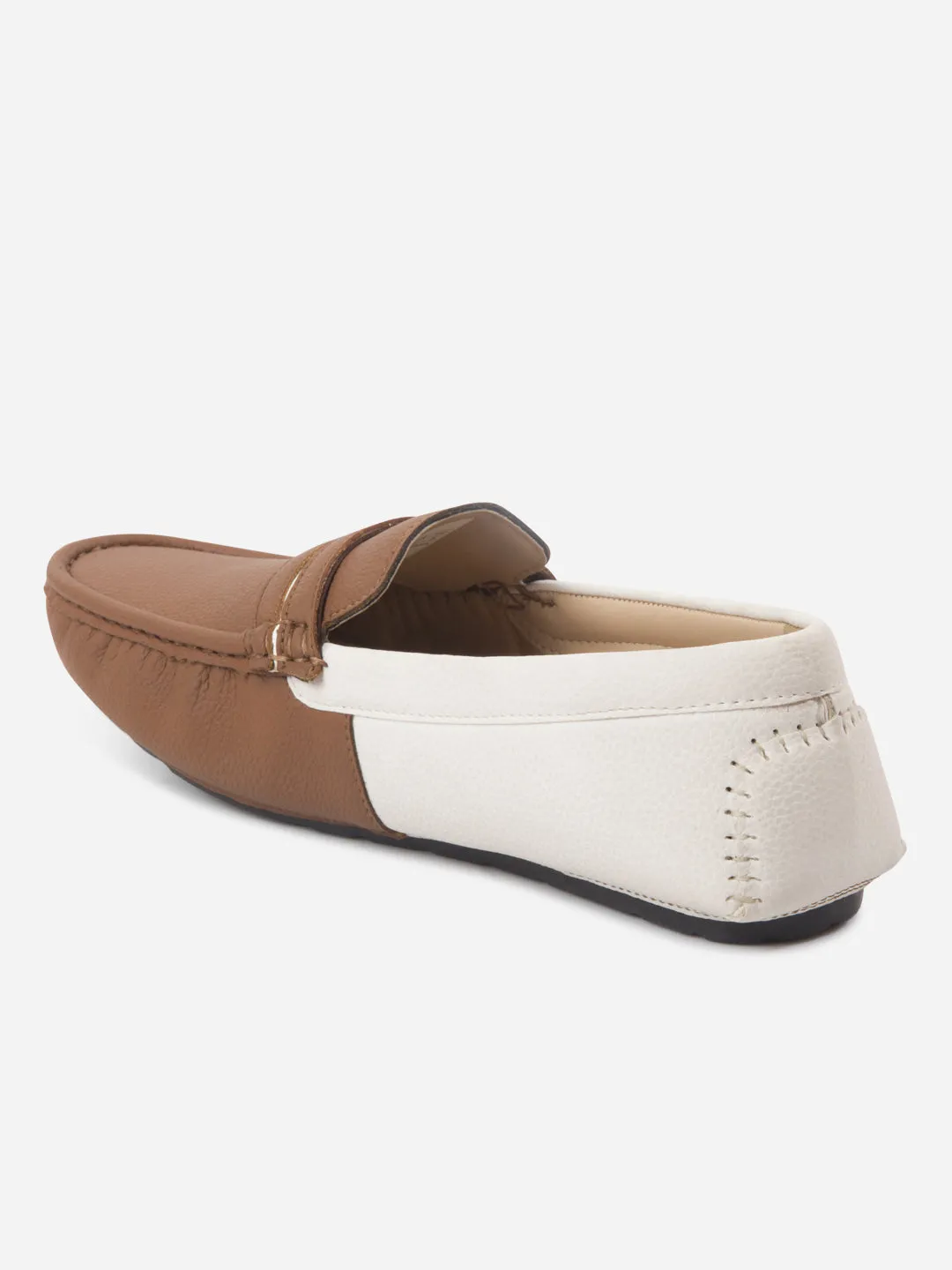 Men's Tan White Multi Color Loafer (IX4106)