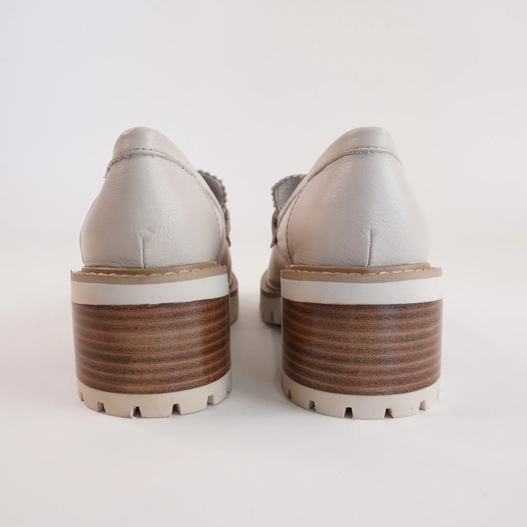 Merrel Vanilla Leather Heeled Loafers