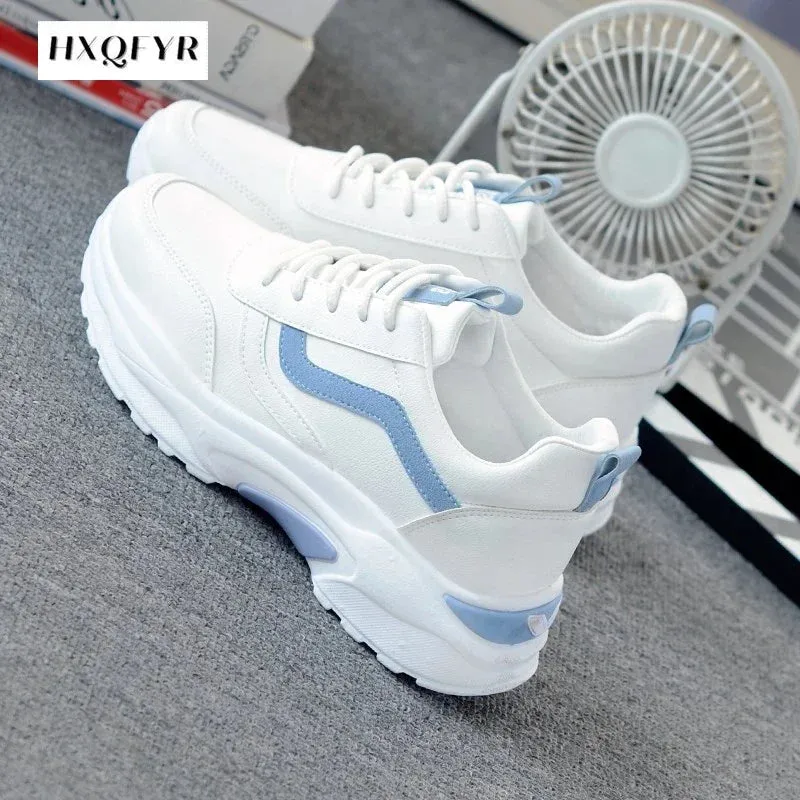 New Women Sneakers  Fashion Women's Sports Shoes Casual Shoes Woman Comfortable Breathable White Female Platform Sneakers