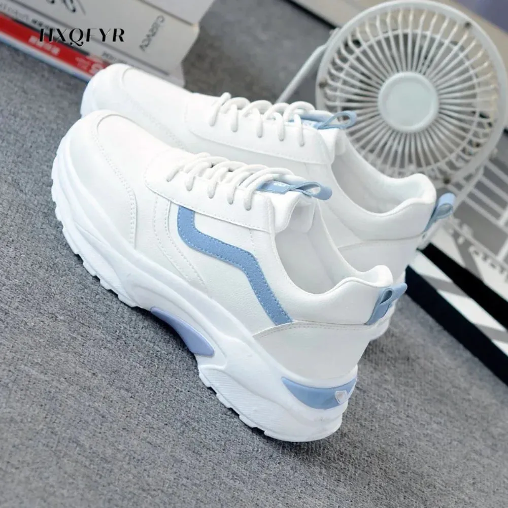 New Women Sneakers  Fashion Women's Sports Shoes Casual Shoes Woman Comfortable Breathable White Female Platform Sneakers