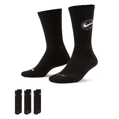 Nike Everyday Crew Basketball Socks (3 pairs)