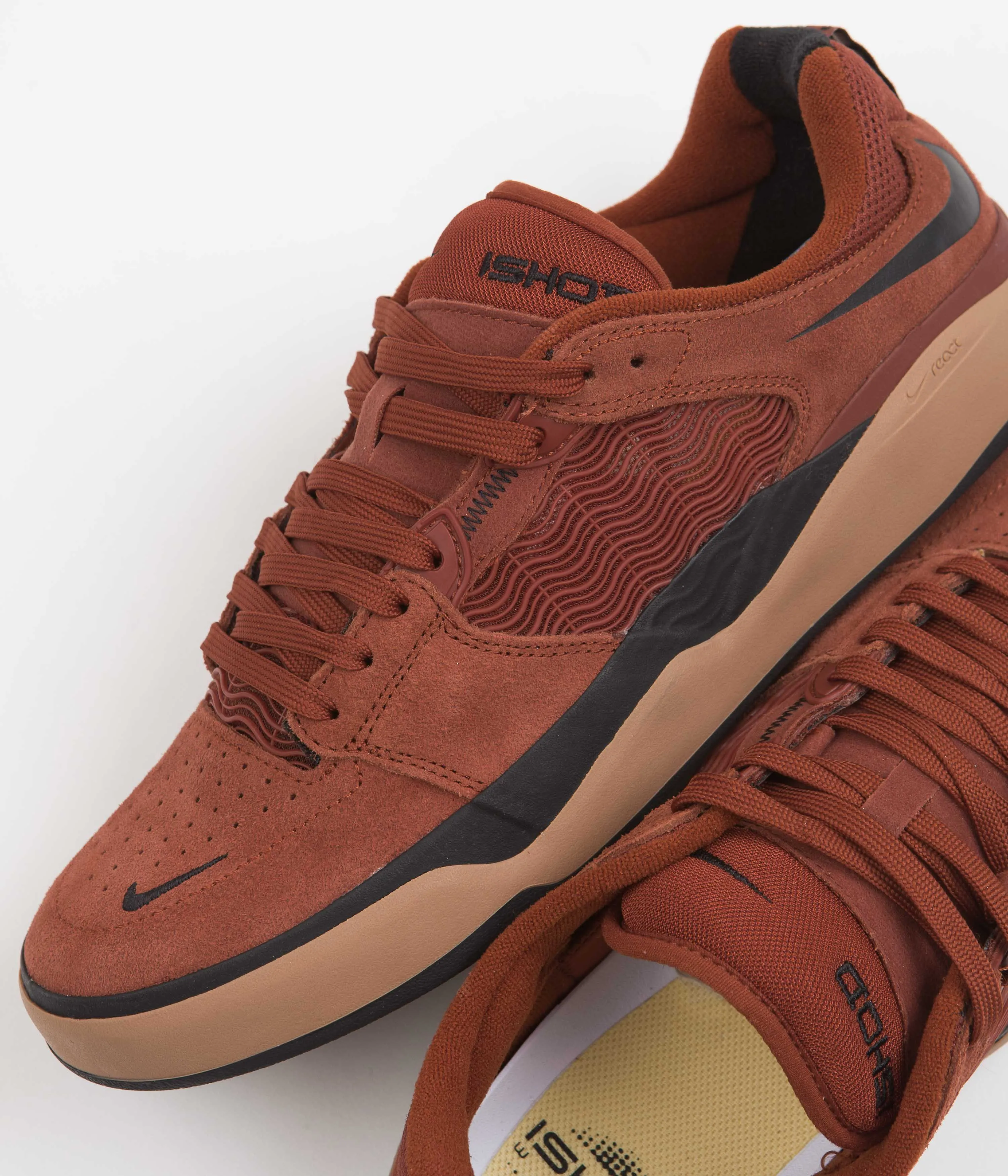 Nike SB Ishod Shoes - Rugged Orange / Black - Mineral Clay - Black