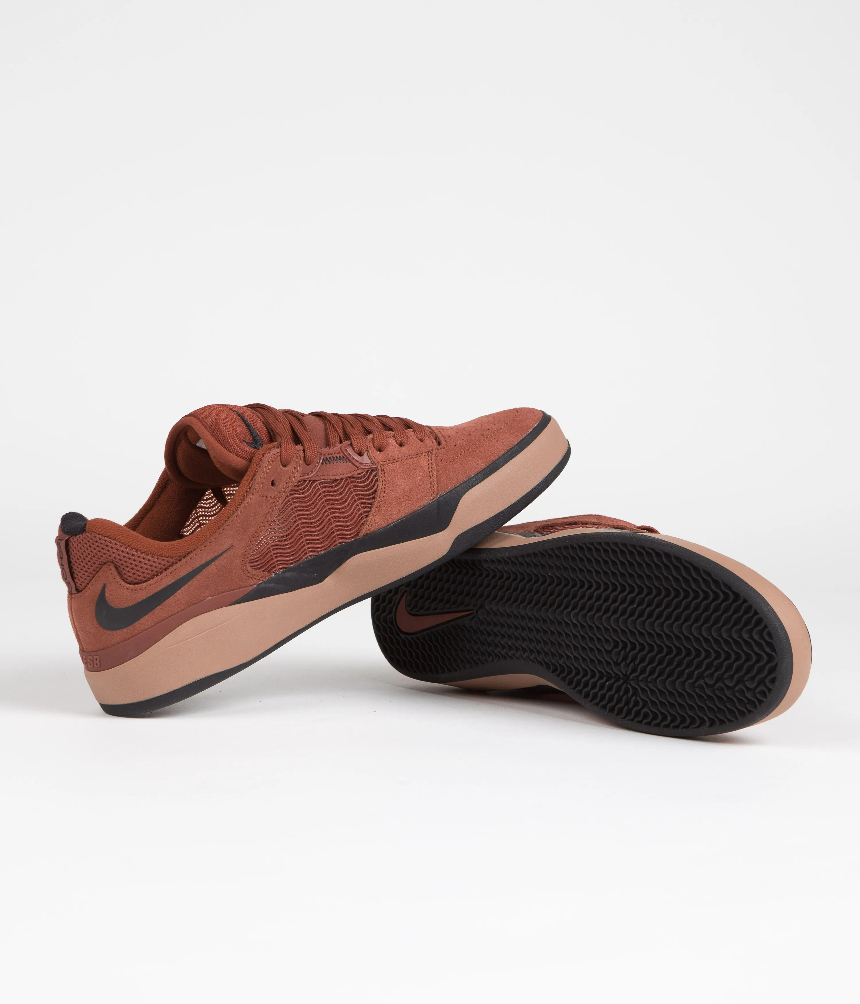 Nike SB Ishod Shoes - Rugged Orange / Black - Mineral Clay - Black
