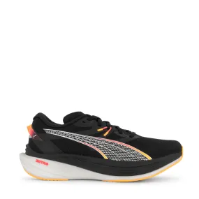 Puma Men's Deviate Nitro 3 Running Shoes in Black/Sun Stream AW24