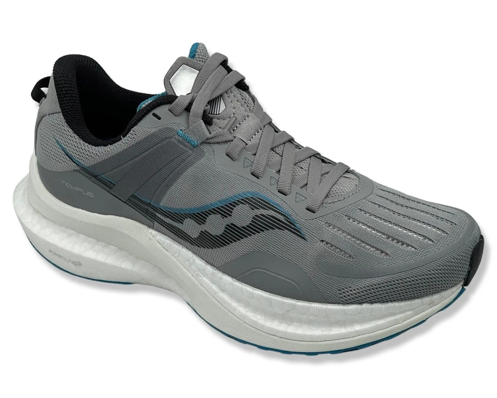 SAUCONY Tempus WIDE Runinng Shoes In Grey For Men's