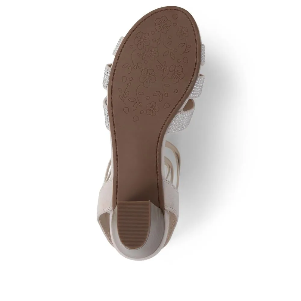 Slip-On Block-Heeled Sandals - PLAN39001 / 325 340