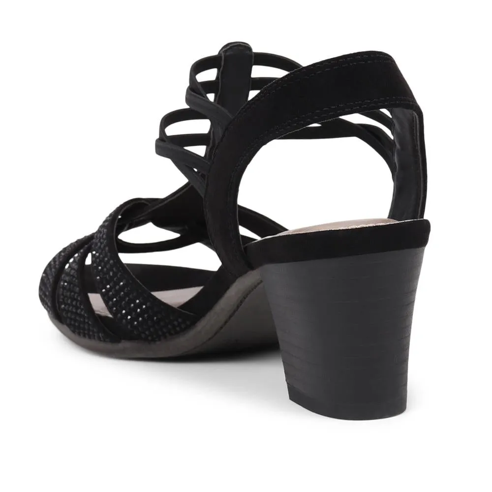 Slip-On Block-Heeled Sandals - PLAN39001 / 325 340