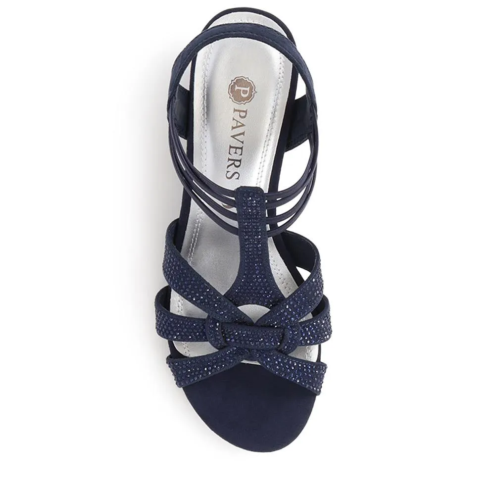 Slip-On Block-Heeled Sandals - PLAN39001 / 325 340