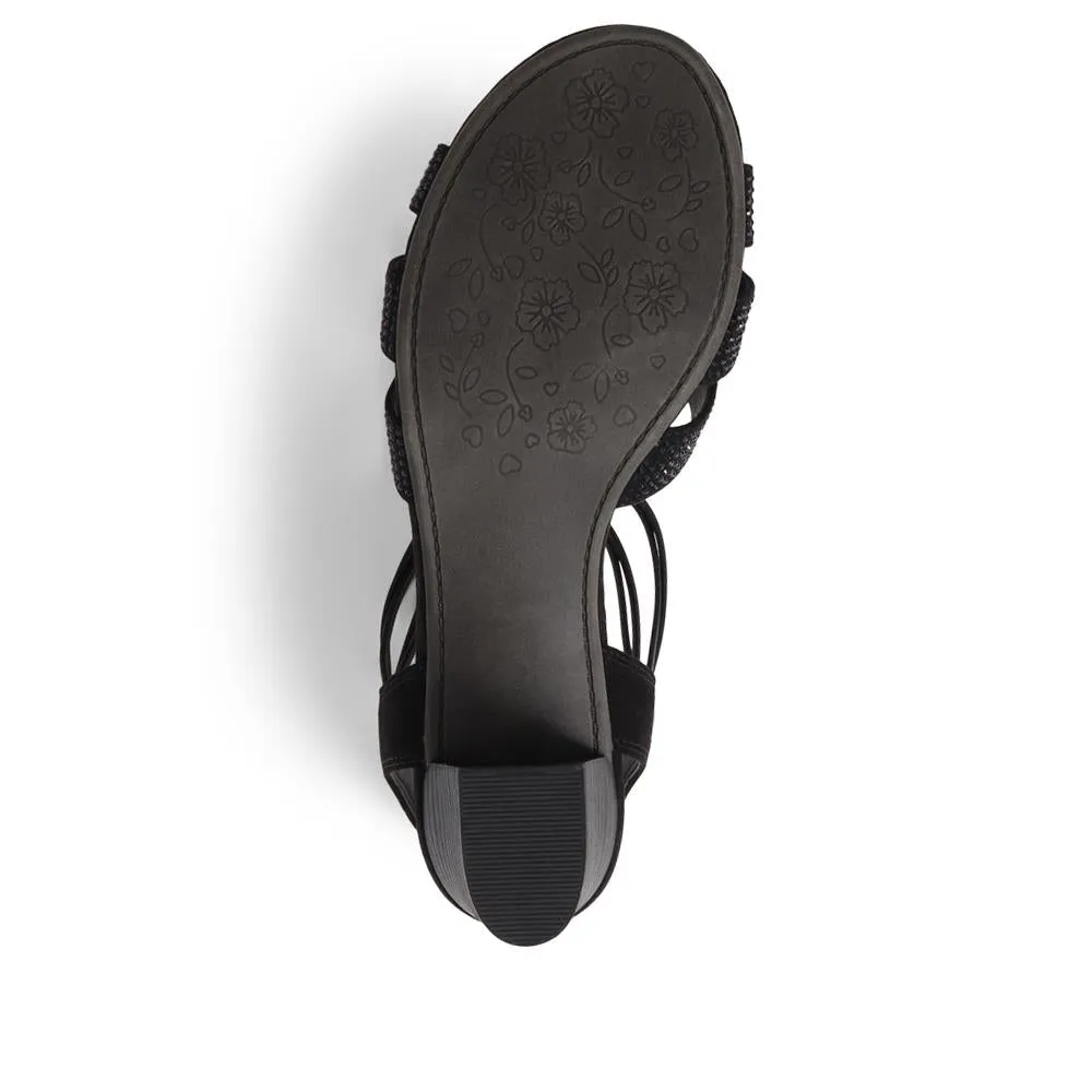 Slip-On Block-Heeled Sandals - PLAN39001 / 325 340