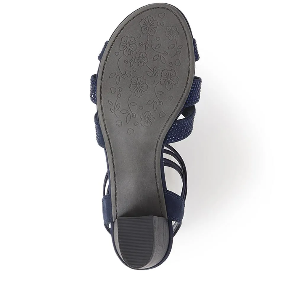 Slip-On Block-Heeled Sandals - PLAN39001 / 325 340