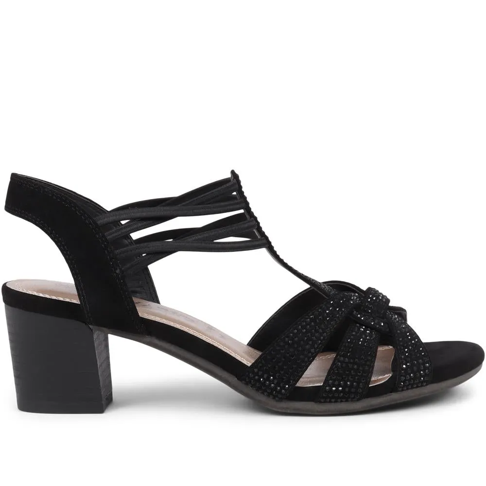 Slip-On Block-Heeled Sandals - PLAN39001 / 325 340