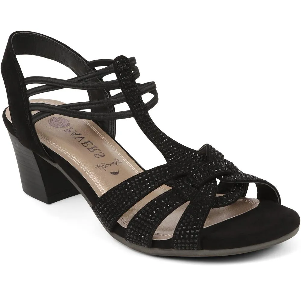 Slip-On Block-Heeled Sandals - PLAN39001 / 325 340