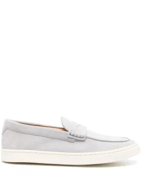 suede penny loafers