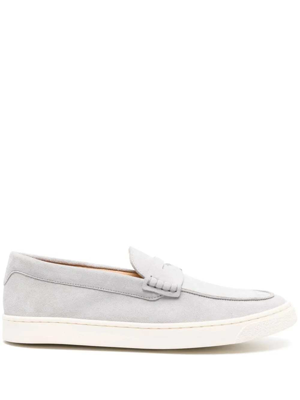 suede penny loafers