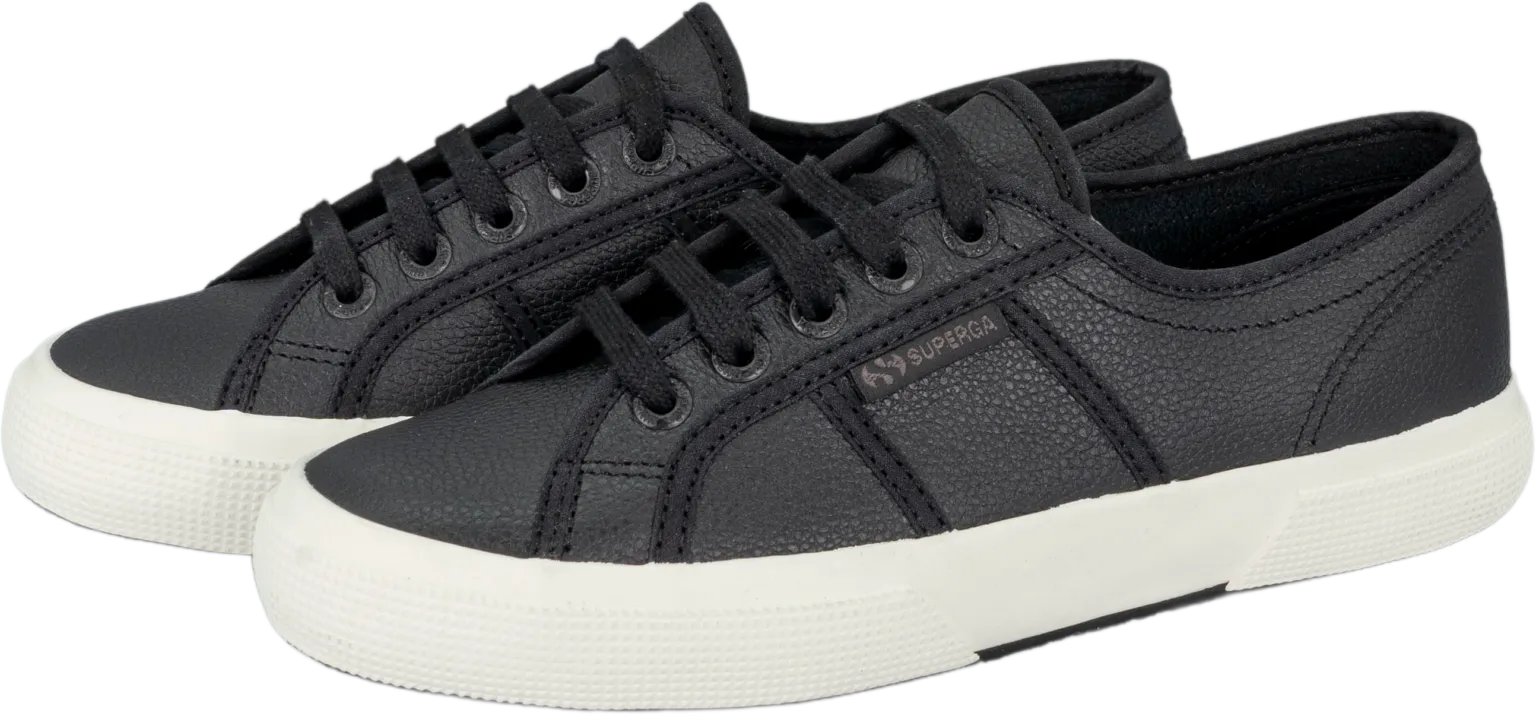 Superga  2750 Tumbled Leather Classic Sneakers Black Favorio