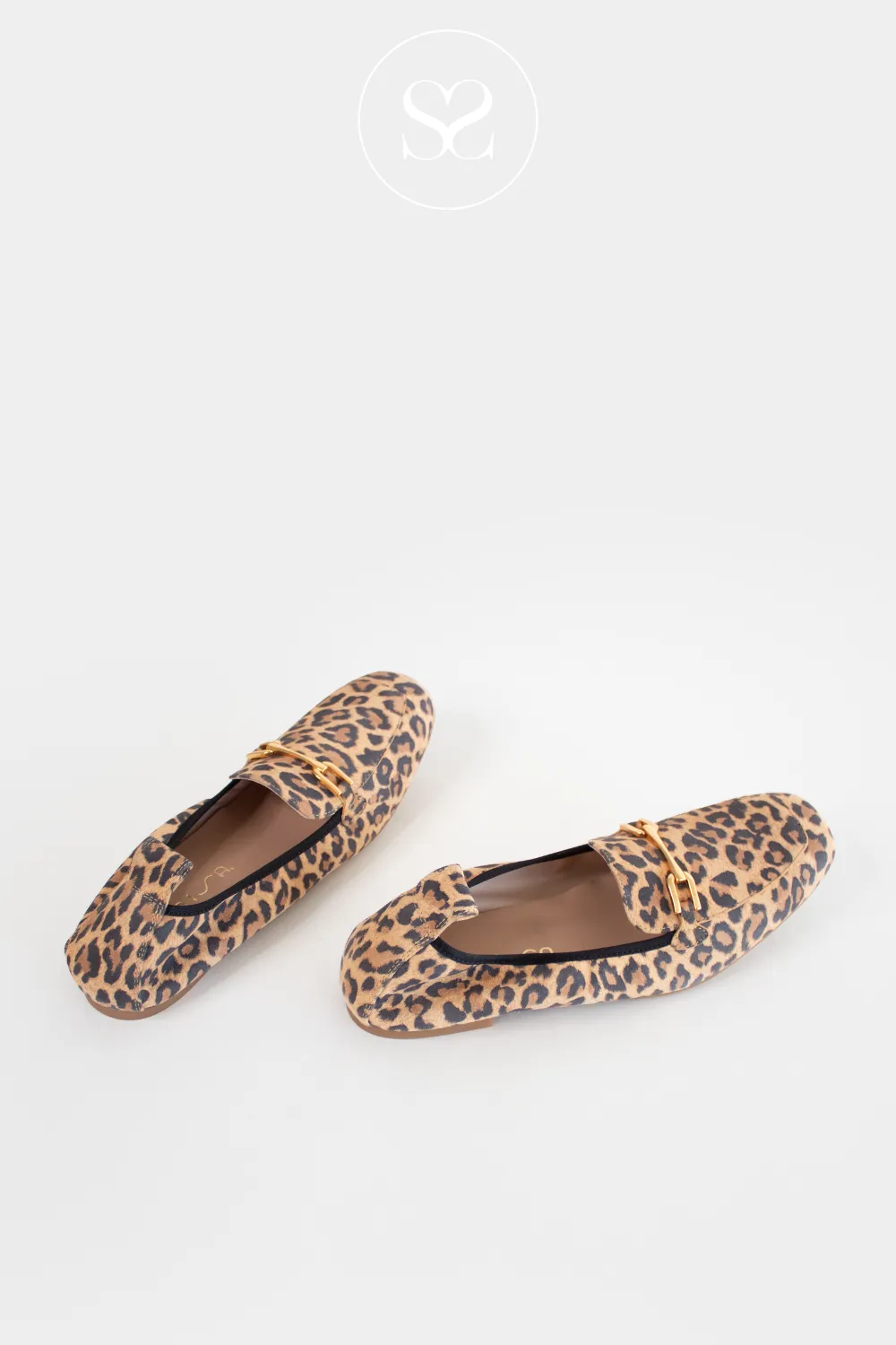 UNISA BAIRON LEOPARD LEATHER PENNY LOAFERS